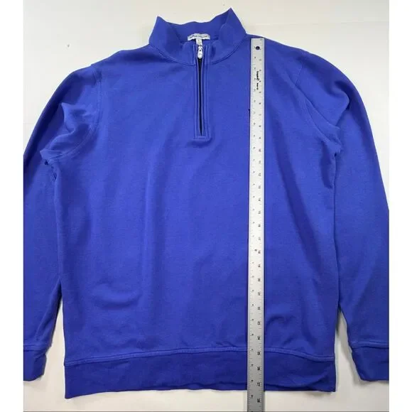 Peter Millar Rhode Island Country Club Embroidered 1/4 Zip Blue Men's Size Large